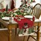 Snowman Christmas Birds Trees Table Runner, Seasonal Winter Xmas Holiday Kitchen Dining Table Decoration for Indoor Outdoor Home Party Decor